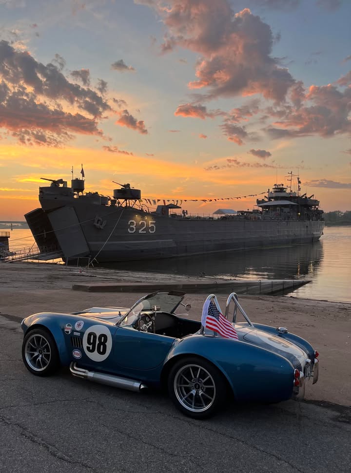 A Sunset, a Cobra, and a Flag: A Moment Worth Capturing