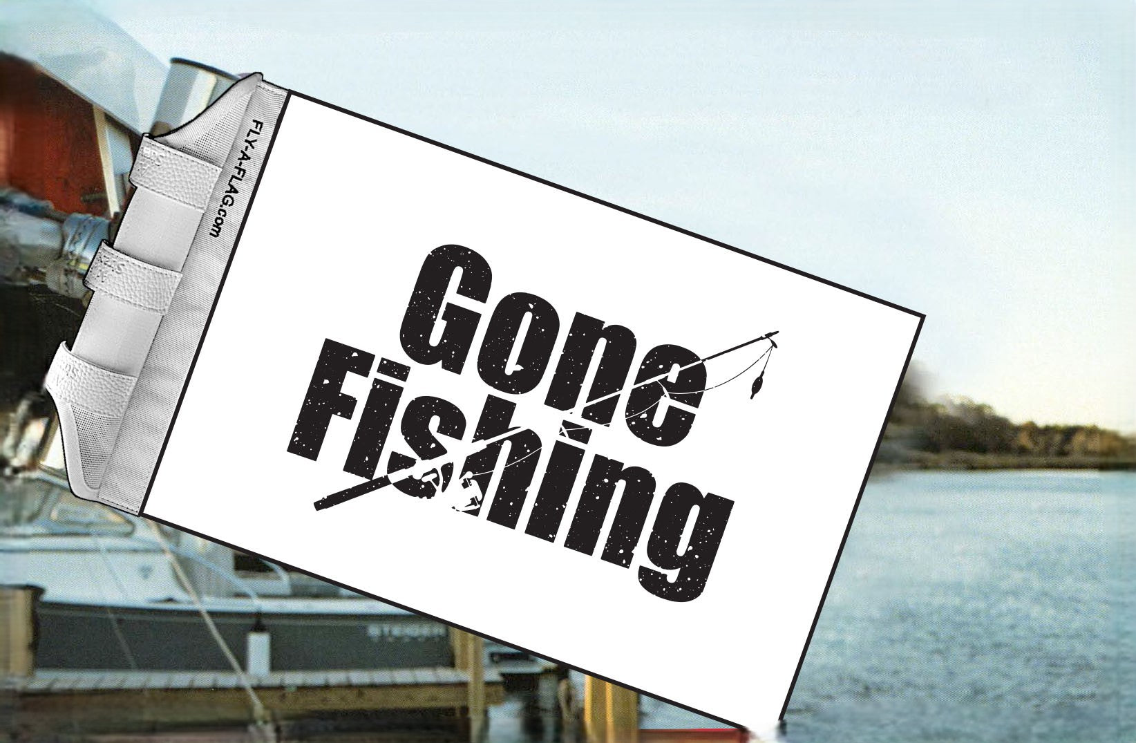 Gone Fishing Flag