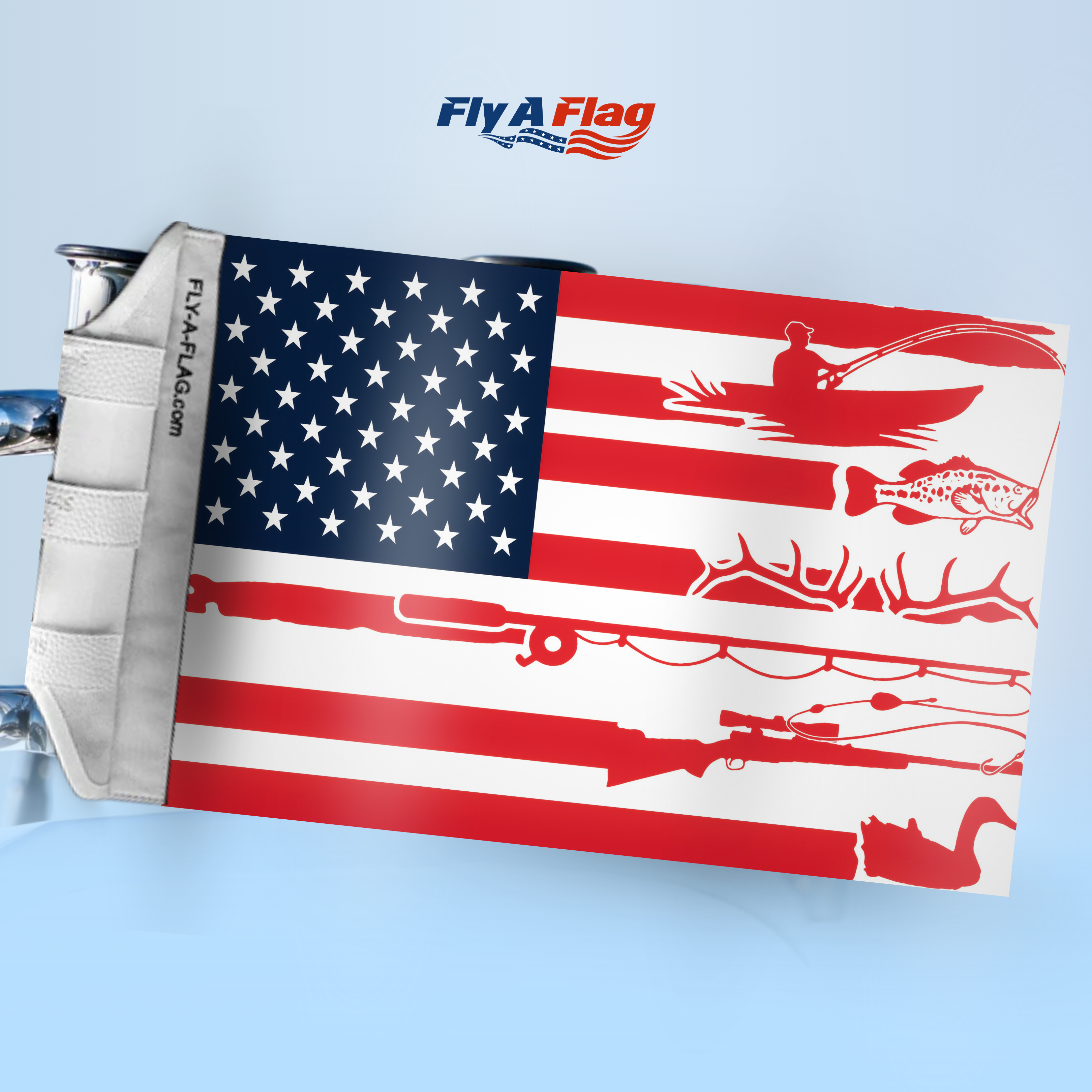 Gone Hunting & Fishing Flag