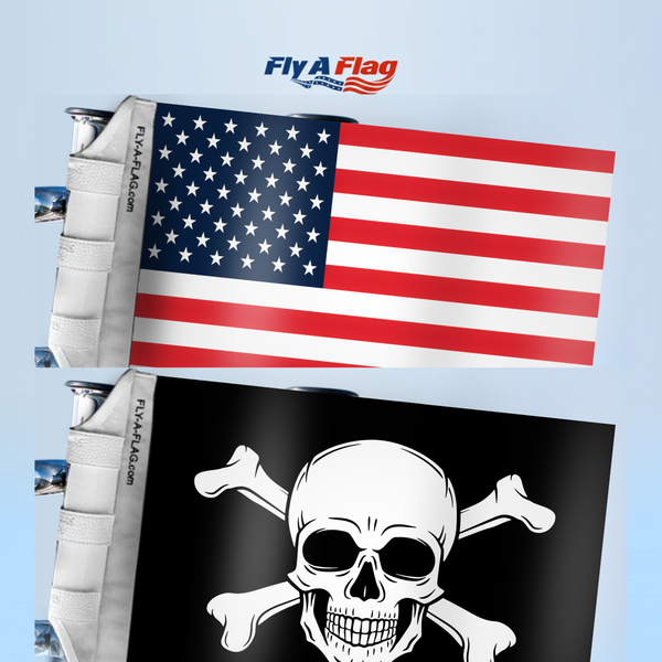 American Flag + Jolly Roger Flag Bundle
