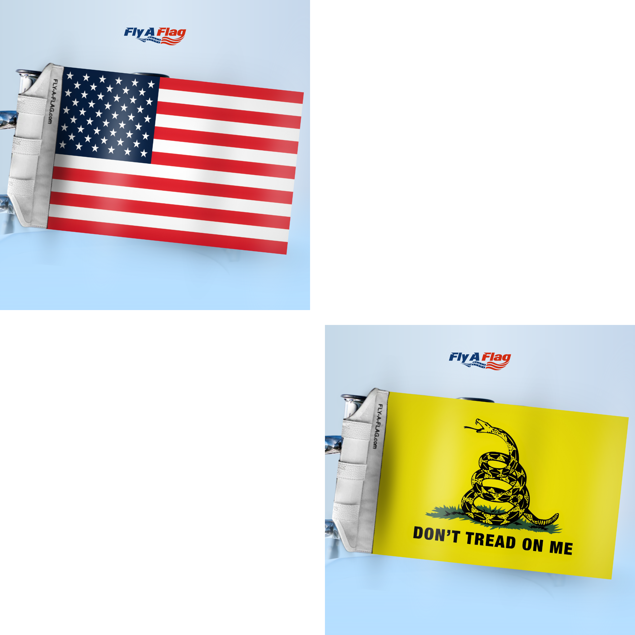 American Flag + Don't Tread On Me Flag Bundle