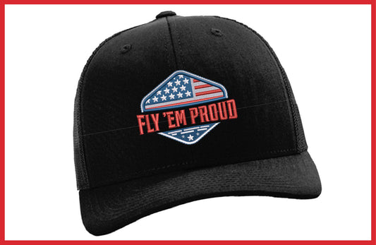 Fly 'Em Proud Logo Trucker Cap